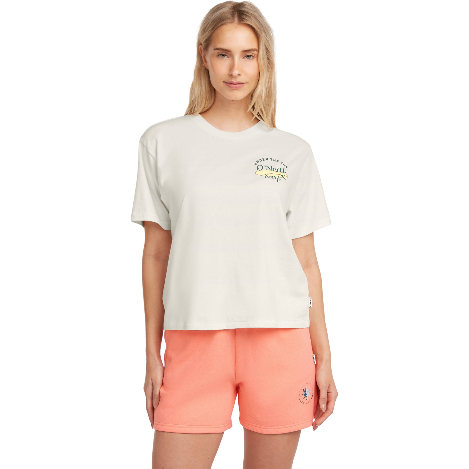 2026 O'Neill T-shirt Til Kvinder Med Firkantet Ryg Og Print 1850254 - Snow White